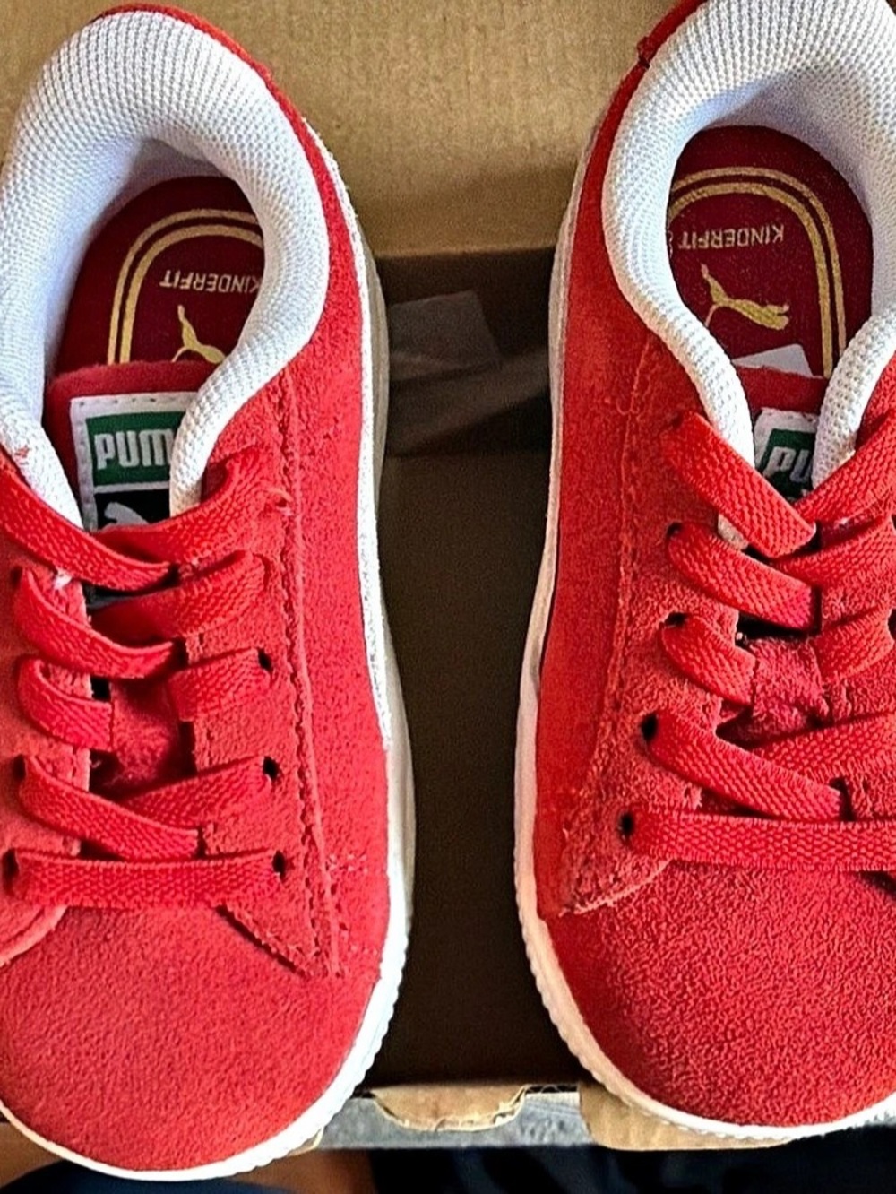 Puma Suede Classic XXI AC Inf Red & White US 6C